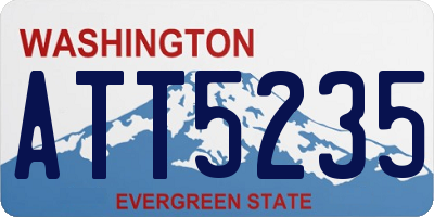 WA license plate ATT5235