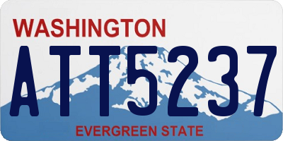 WA license plate ATT5237