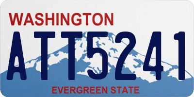 WA license plate ATT5241