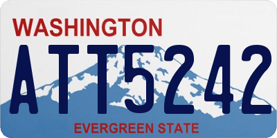 WA license plate ATT5242