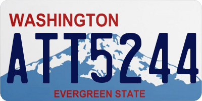WA license plate ATT5244