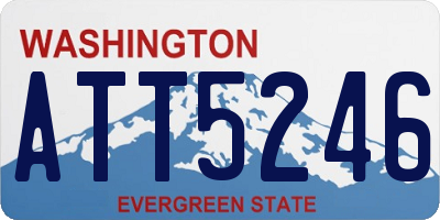 WA license plate ATT5246
