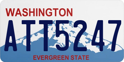 WA license plate ATT5247