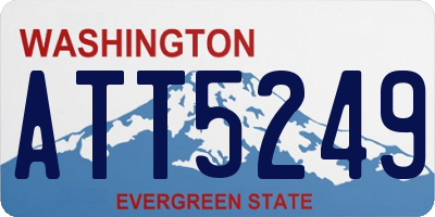 WA license plate ATT5249
