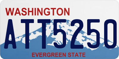 WA license plate ATT5250