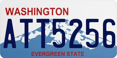 WA license plate ATT5256