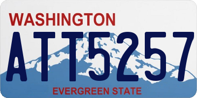 WA license plate ATT5257