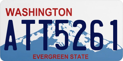 WA license plate ATT5261