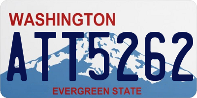 WA license plate ATT5262