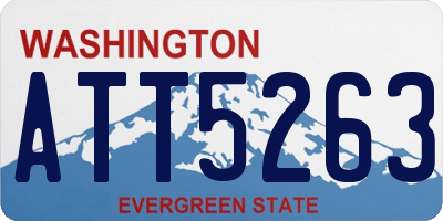 WA license plate ATT5263