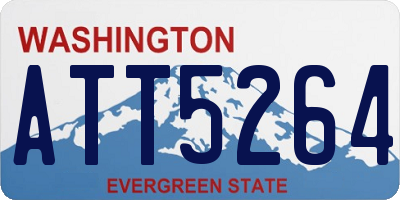 WA license plate ATT5264