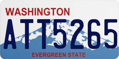 WA license plate ATT5265
