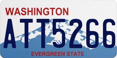 WA license plate ATT5266