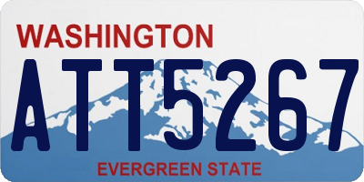 WA license plate ATT5267