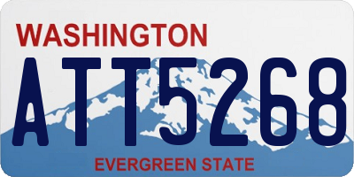 WA license plate ATT5268