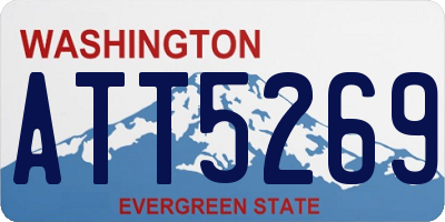 WA license plate ATT5269