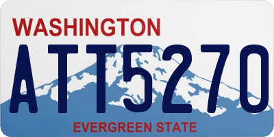 WA license plate ATT5270