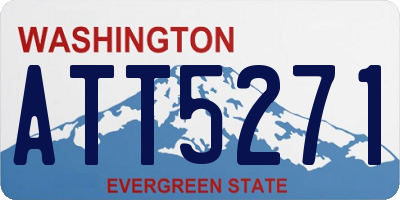 WA license plate ATT5271