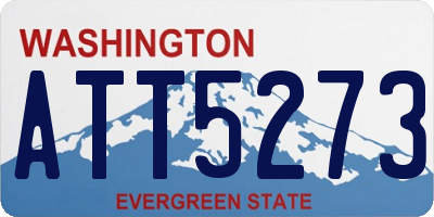 WA license plate ATT5273