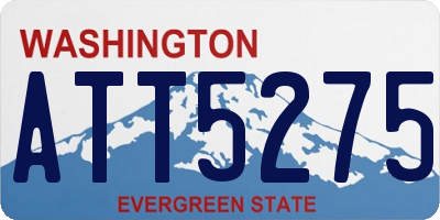WA license plate ATT5275