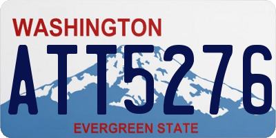 WA license plate ATT5276