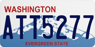 WA license plate ATT5277