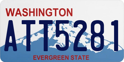 WA license plate ATT5281