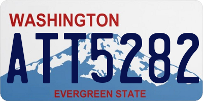 WA license plate ATT5282