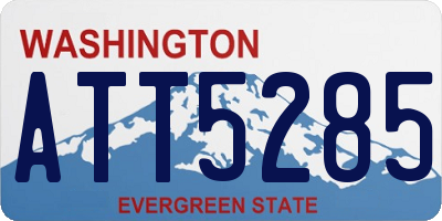 WA license plate ATT5285