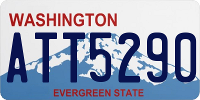 WA license plate ATT5290