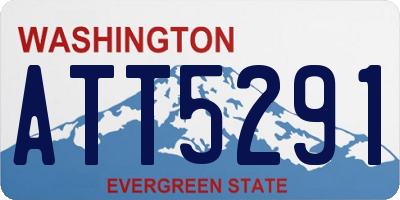 WA license plate ATT5291
