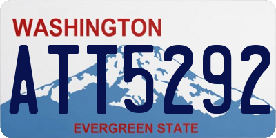 WA license plate ATT5292