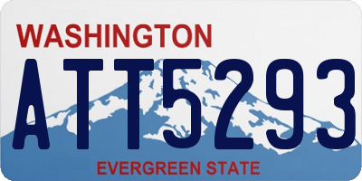 WA license plate ATT5293