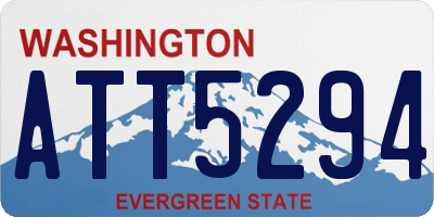 WA license plate ATT5294