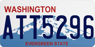 WA license plate ATT5296