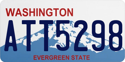WA license plate ATT5298