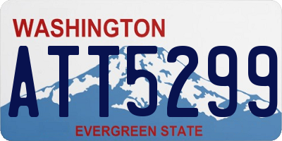 WA license plate ATT5299