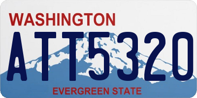 WA license plate ATT5320
