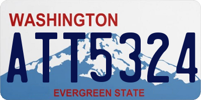 WA license plate ATT5324