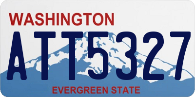 WA license plate ATT5327