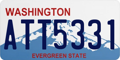 WA license plate ATT5331