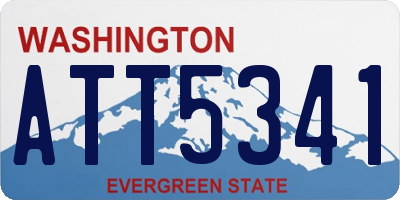 WA license plate ATT5341