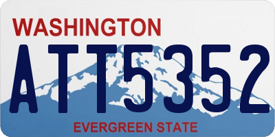 WA license plate ATT5352