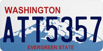 WA license plate ATT5357