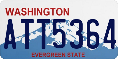 WA license plate ATT5364