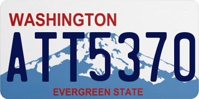 WA license plate ATT5370