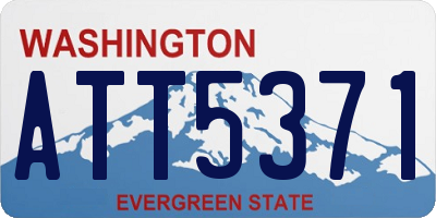 WA license plate ATT5371