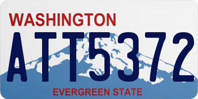 WA license plate ATT5372