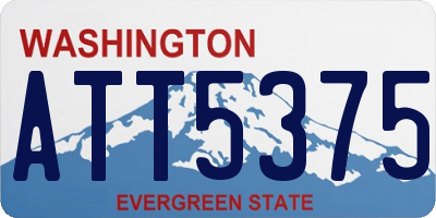WA license plate ATT5375