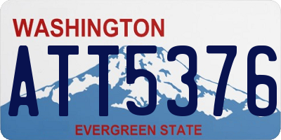WA license plate ATT5376